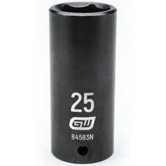 APEX Apex 84583N 1/2 inches Drive 6 Point Deep Impact Metric Socket 25mm