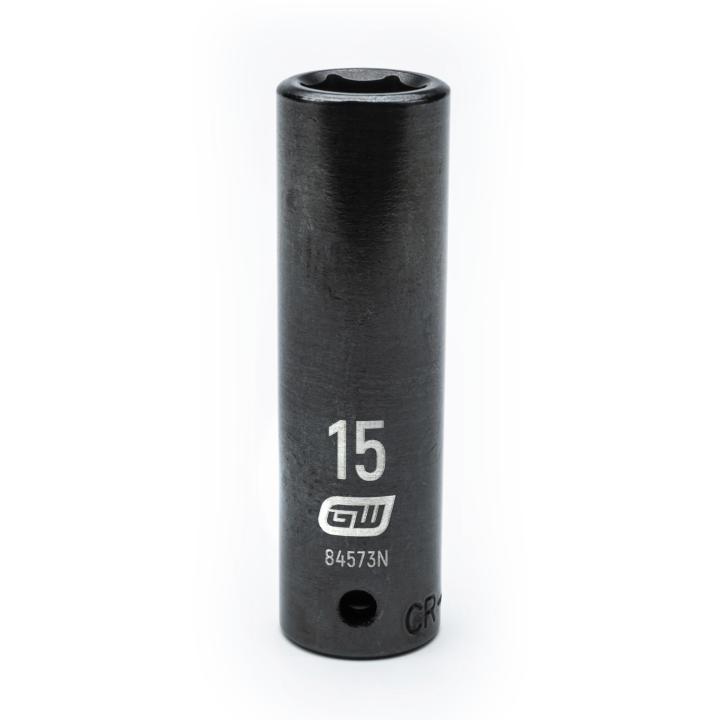 APEX Apex 84573N 1/2 inches Drive 6 Point Deep Impact Metric Socket 15mm