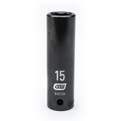 APEX Apex 84573N 1/2 inches Drive 6 Point Deep Impact Metric Socket 15mm