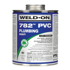 IPS CORPORATION Ips Corporation 14016 Weld-On 782 Heavy Bodied Pvc Pipe Cement 1 qt