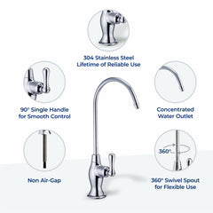 PUROFLO Puroflo FLR-575CP Chrome Reverse Osmosis Faucet
