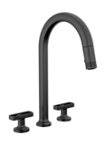 DELTA FAUCET Brizo 62506lf-gllhp-l Kintsu Widespread Pull-down Kitchen Faucet 16-1/8 Inches Lumicoat Gunmetal