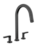 DELTA FAUCET Brizo 62506lf-gllhp-l Kintsu Widespread Pull-down Kitchen Faucet 16-1/8 Inches Lumicoat Gunmetal