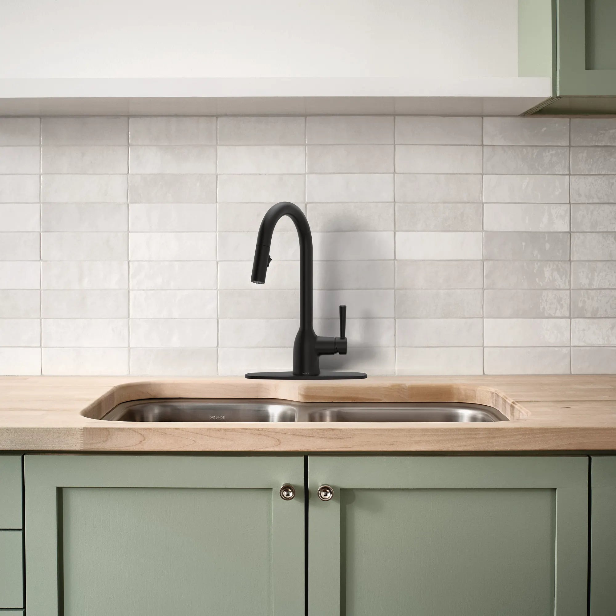 MOEN Moen 7475bl Chateau Matte Black One-handle Kitchen Faucet