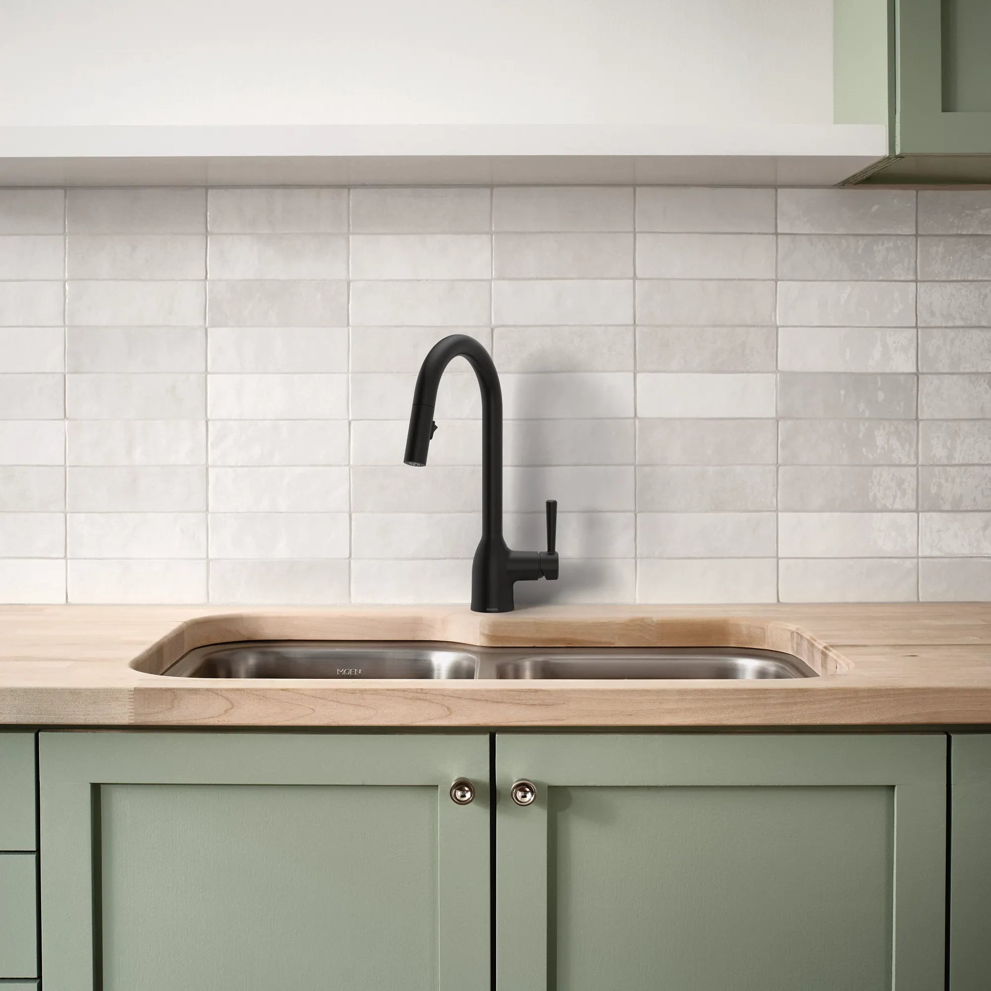 MOEN Moen 7475bl Chateau Matte Black One-handle Kitchen Faucet