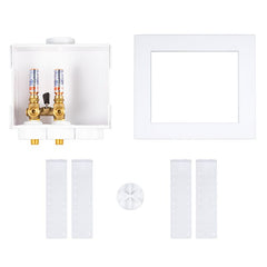 OATEY Oatey 38546 Quadtro Single Lever Washing Machine Outlet Box 0.75 Inches White