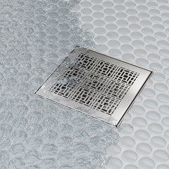 OATEY Oatey sd06psdc Quickdrain Squaredrain Deco Kit 6 Inch Point Drain Shower System
