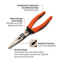 CRESCENT Crescent Z6548CGR-06 Z2 Long Nose Plier 8 inch