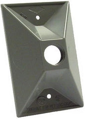 HUBBELL Hubbell 5186-0 weatherproof one hole cover rectangular cluster