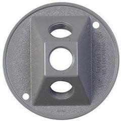 HUBBELL Hubbell 5197-0 Weatherproof Cluster Cover 4-1/8 in Dia