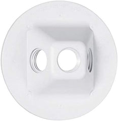 HUBBELL Hubbell PLV330WH Round Hole Weatherproof Nonmetallic Lampholder Cover