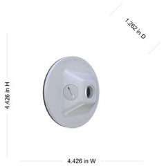 HUBBELL Hubbell PLV330WH Round Hole Weatherproof Nonmetallic Lampholder Cover