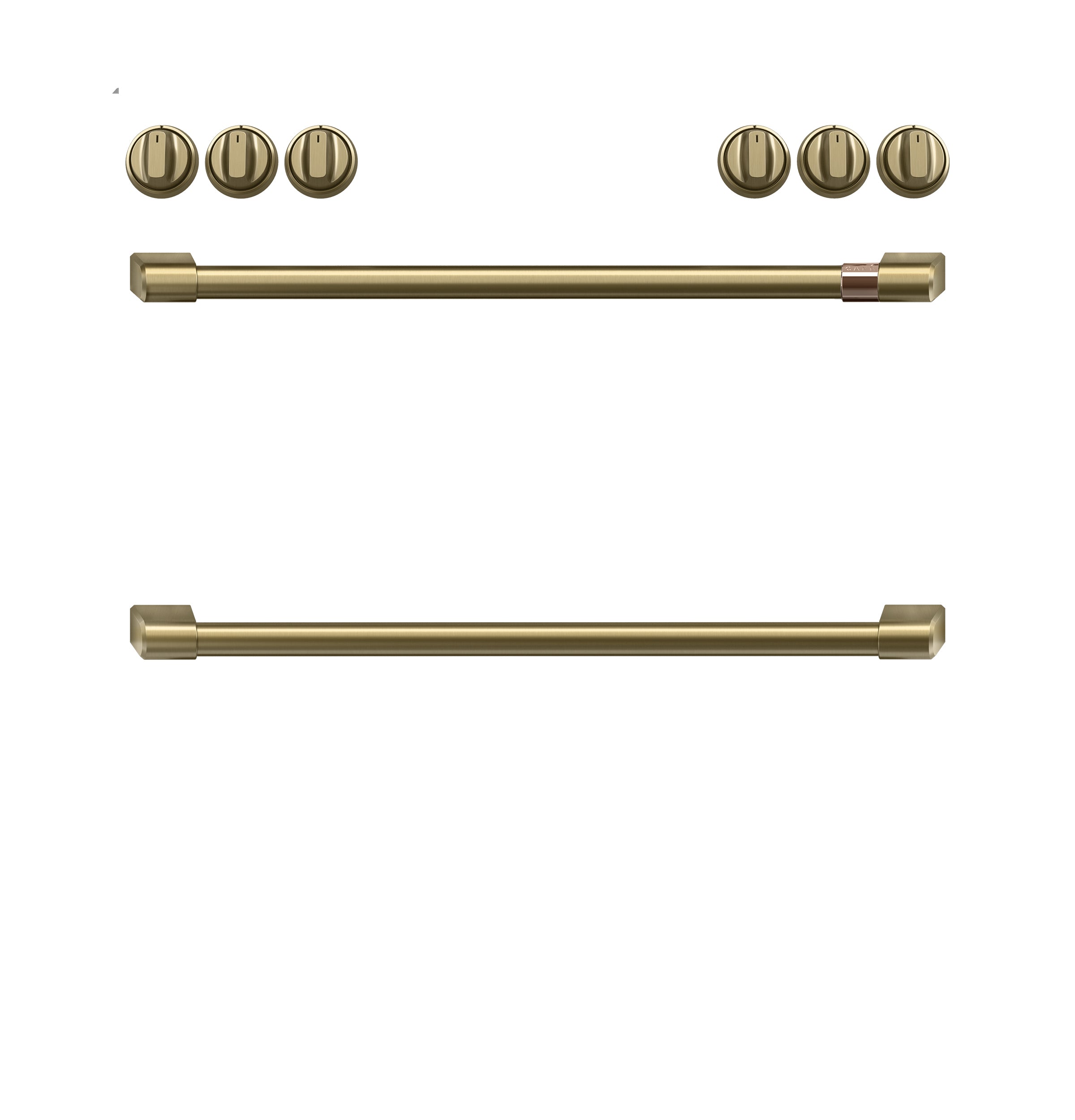 GE APPLIANCES Ge Appliances CXFCGHKPMBZ CAFÉ™ Handle Kit - Range Brushed Brass