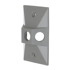 HUBBELL Hubbell 5189-0 Raco Wp Cover 1g Rect Clstr 3hl