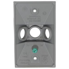 HUBBELL Hubbell 5189-0 Raco Wp Cover 1g Rect Clstr 3hl