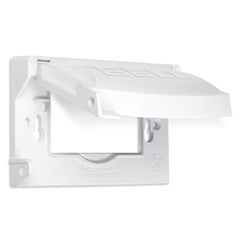 HUBBELL Hubbell MX1250W 1-Gang Flip Weatherproof Cover, Vertical/Horizontal, 12-in-1