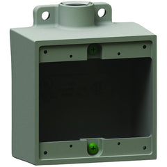 HUBBELL Hubbell 2FD-2 Device Box 3/4 inches Aluminum, 2FD Type Two Gang Deep