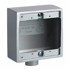 HUBBELL Hubbell 2FD-2 Device Box 3/4 inches Aluminum, 2FD Type Two Gang Deep