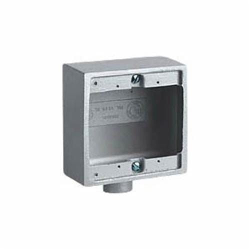 HUBBELL Hubbell 2FD-2 Device Box 3/4 inches Aluminum, 2FD Type Two Gang Deep