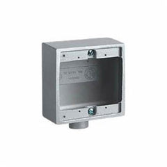 HUBBELL Hubbell 2FD-2 Device Box 3/4 inches Aluminum, 2FD Type Two Gang Deep
