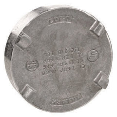 HUBBELL Hubbell CUP9 3-1/2 inches aluminum threaded insert plug, gray, npt hub, cup series