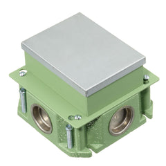 HUBBELL Hubbell FB4133 Flush 1-Gang Concrete Floorbox with Rectangular Cover, 3.50 inches Minimum Depth of Pour