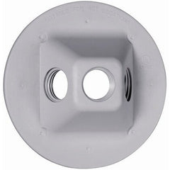 HUBBELL Hubbell PLV330GY Lampholder Weatherproof Cover, Three 1/2 in. Threaded Holes