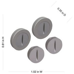 HUBBELL Hubbell PCP47550GY Weatherproof Nonmetallic Closure Plug Assortment (Two 1/2 and Two 3/4 in.)