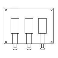 HUBBELL Hubbell 3FST fz/fcl-gf/fst series fittings 3 toggle switches