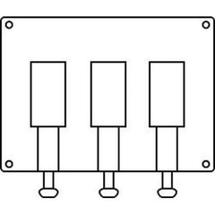 HUBBELL Hubbell 3FST fz/fcl-gf/fst series fittings 3 toggle switches