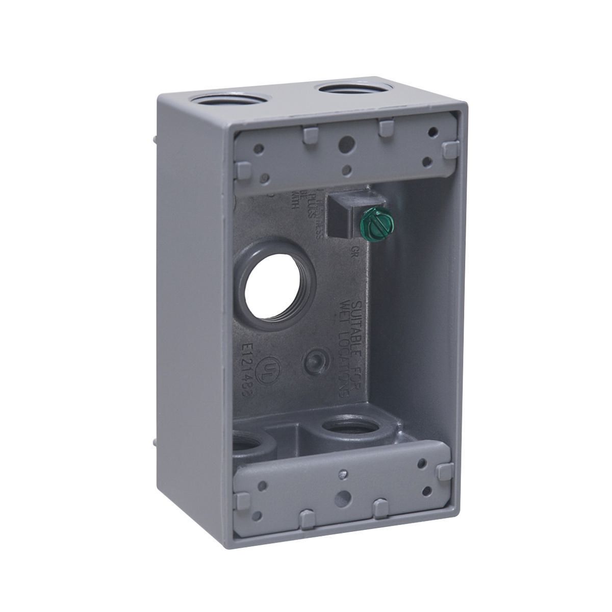 HUBBELL Hubbell 5322-0 Weatherproof Outlet Box With Lug 5 Outlets