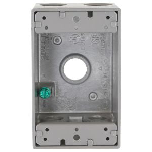 HUBBELL Hubbell 5322-0 Weatherproof Outlet Box With Lug 5 Outlets
