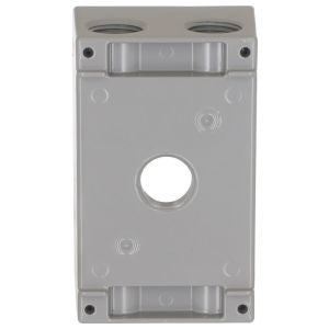 HUBBELL Hubbell 5322-0 Weatherproof Outlet Box With Lug 5 Outlets