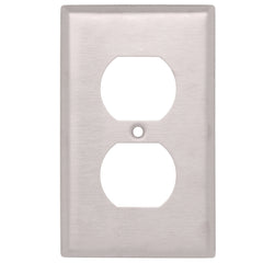 LEVITON Leviton 84003-40 1-Gang Duplex Device Receptacle Wallplate Standard Size