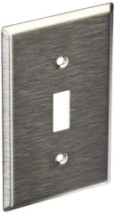 LEVITON Leviton 84001-40 1-Gang Toggle Switch Wallplate Standard Size Device Mount 1 pack