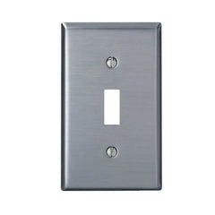 LEVITON Leviton 84001-40 1-Gang Toggle Switch Wallplate Standard Size Device Mount 1 pack