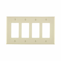LEVITON Leviton PJ264-T 4-Gang Decora/GFCI Wallplate Midway Size