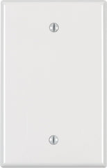 LEVITON Leviton PJ13-W 1-Gang Blank Wallplate Midway Size