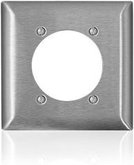 LEVITON Leviton SS701-40 C-Series 2-Gang Single 2.465 inches Diameter Opening Wallplate