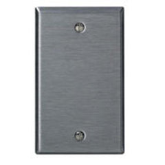 LEVITON Leviton SSJ13-40 1-Gang, 1-Box Mount Stainless Steel, Midway Size Wallplate