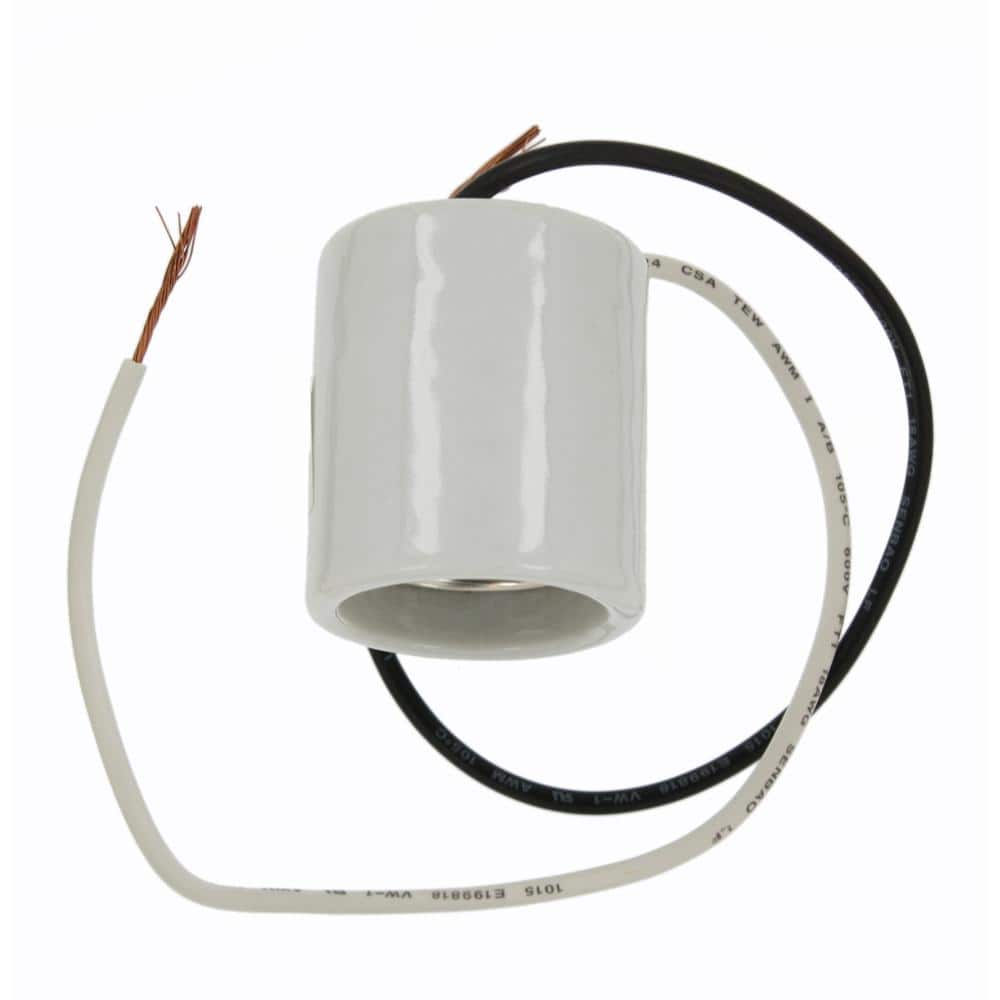 LEVITON Leviton 10085 medium base one-piece keyless incandescent lampholder