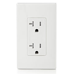 LEVITON Leviton T5825-W Decora Duplex Receptacle 20 Amp