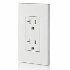 LEVITON Leviton T5825-W Decora Duplex Receptacle 20 Amp