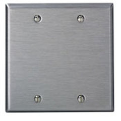 LEVITON Leviton 84025-40 2-Gang Blank Wall Plate Standard Size