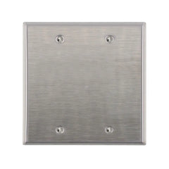 LEVITON Leviton 84025-40 2-Gang Blank Wall Plate Standard Size