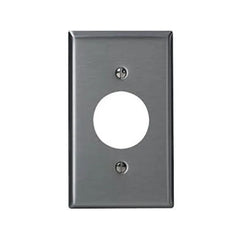LEVITON Leviton 84004-40 1-Gang, Single 1.406-Inch Hole Device Receptacle Wallplate, Standard Size, Device Mount
