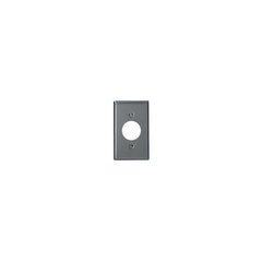 LEVITON Leviton 84004-40 1-Gang, Single 1.406-Inch Hole Device Receptacle Wallplate, Standard Size, Device Mount