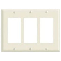 LEVITON Leviton PJ263-T 3-Gang Decora/GFCI Wallplate Midway Size