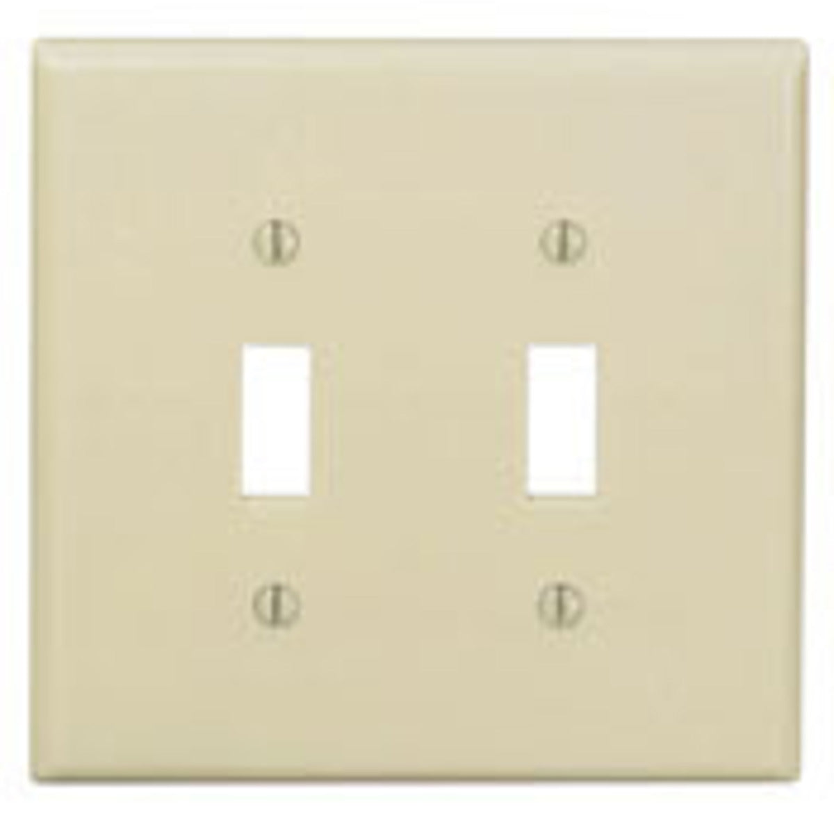 LEVITON Leviton PJ2-T 2-Gang Toggle Switch Wallplate Midway Size