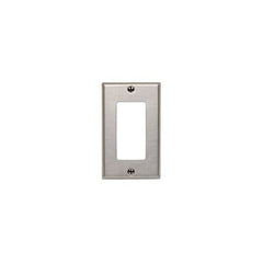 LEVITON Leviton SSJ26-40 1-Gang, 1-Decora Stainless Steel, Midway Size Wallplate